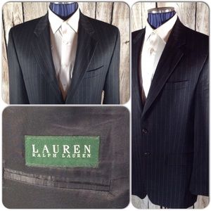 Lauren Ralph Lauren Blazer Mens 40L Gay Striped